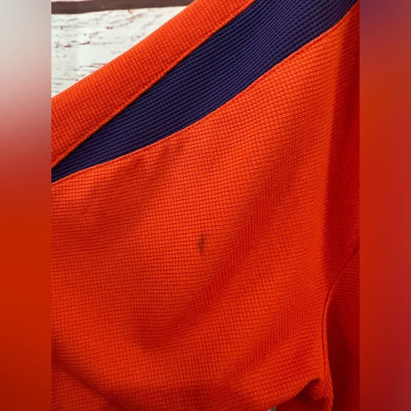 Nike Team Men’s Orange Polyester Lightweight Collard Polo Short Sleeve Shirt XL - Picture 6 of 8